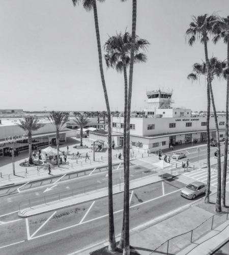 LONG BEACH AIRPORT LUXGROUND TRANSPORTATION 450 X 500 PX